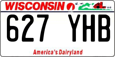 WI license plate 627YHB