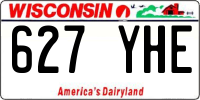 WI license plate 627YHE