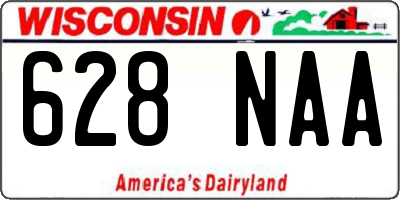 WI license plate 628NAA