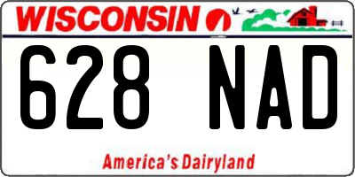 WI license plate 628NAD