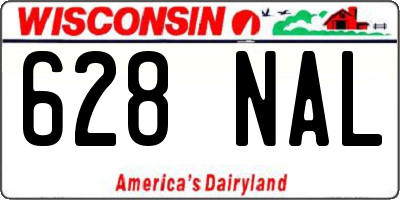 WI license plate 628NAL