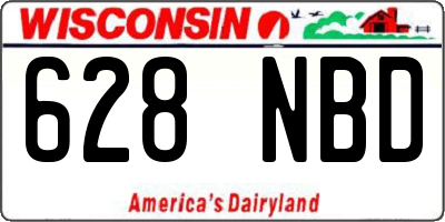 WI license plate 628NBD