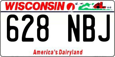 WI license plate 628NBJ