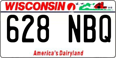 WI license plate 628NBQ