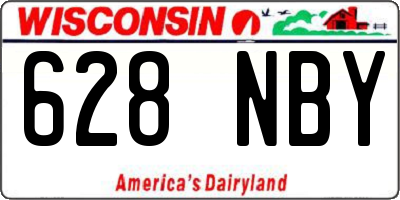 WI license plate 628NBY
