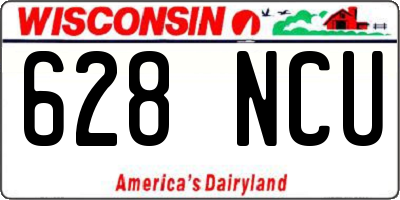 WI license plate 628NCU