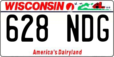WI license plate 628NDG