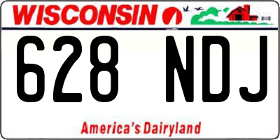 WI license plate 628NDJ