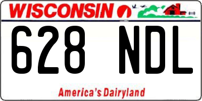WI license plate 628NDL