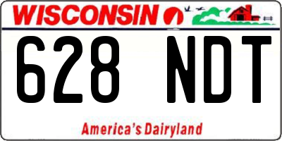 WI license plate 628NDT