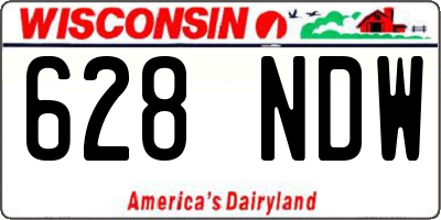 WI license plate 628NDW
