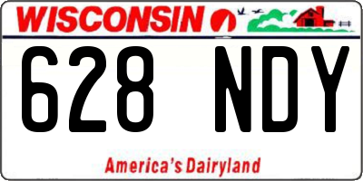 WI license plate 628NDY