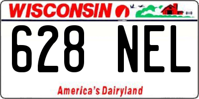 WI license plate 628NEL