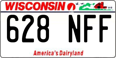 WI license plate 628NFF