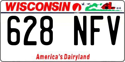 WI license plate 628NFV