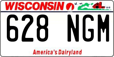 WI license plate 628NGM