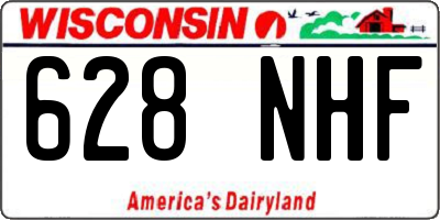 WI license plate 628NHF