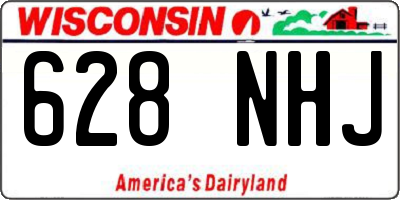 WI license plate 628NHJ