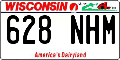 WI license plate 628NHM