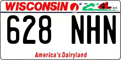WI license plate 628NHN