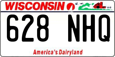 WI license plate 628NHQ