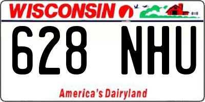 WI license plate 628NHU