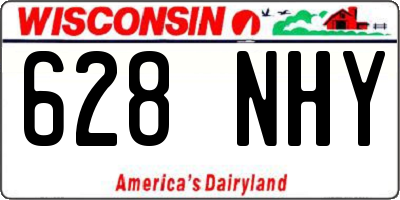 WI license plate 628NHY
