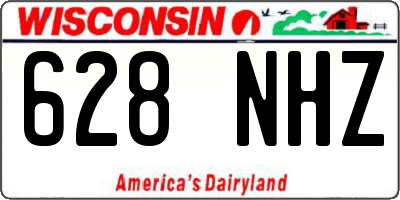 WI license plate 628NHZ