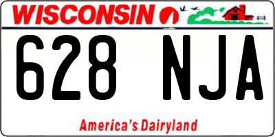 WI license plate 628NJA