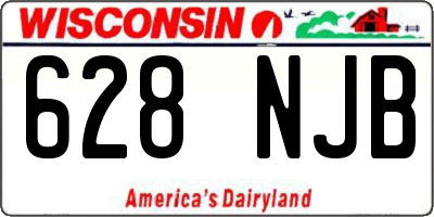 WI license plate 628NJB