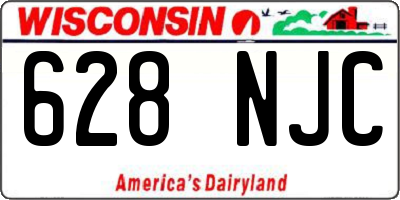 WI license plate 628NJC