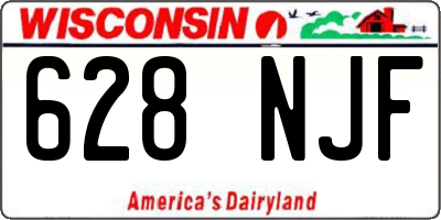 WI license plate 628NJF