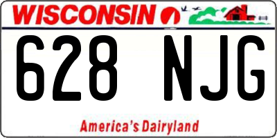 WI license plate 628NJG