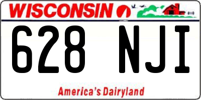 WI license plate 628NJI