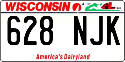 WI license plate 628NJK