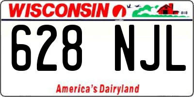WI license plate 628NJL