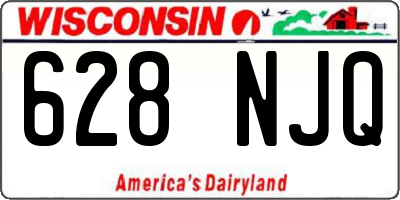 WI license plate 628NJQ