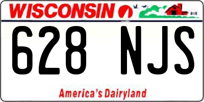 WI license plate 628NJS