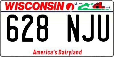 WI license plate 628NJU