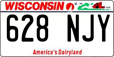 WI license plate 628NJY