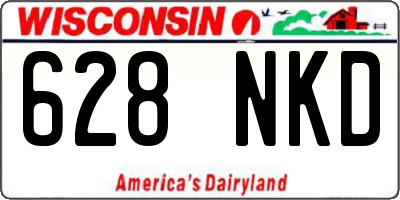 WI license plate 628NKD