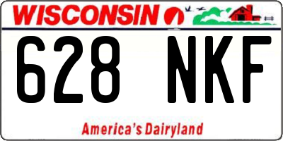 WI license plate 628NKF