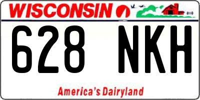 WI license plate 628NKH