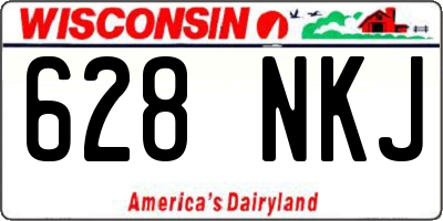 WI license plate 628NKJ
