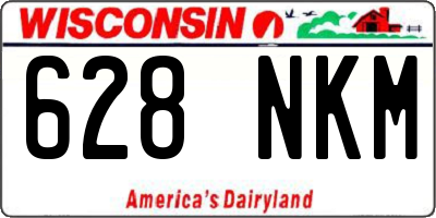 WI license plate 628NKM