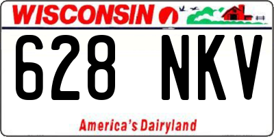 WI license plate 628NKV