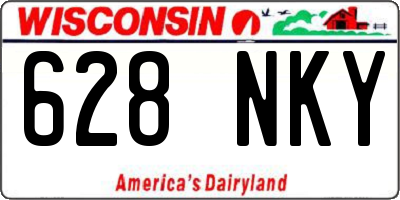 WI license plate 628NKY