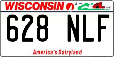 WI license plate 628NLF