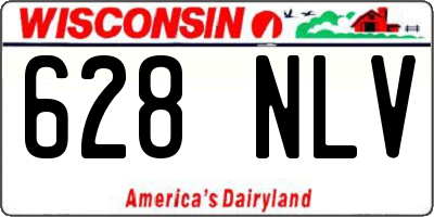 WI license plate 628NLV