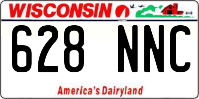 WI license plate 628NNC